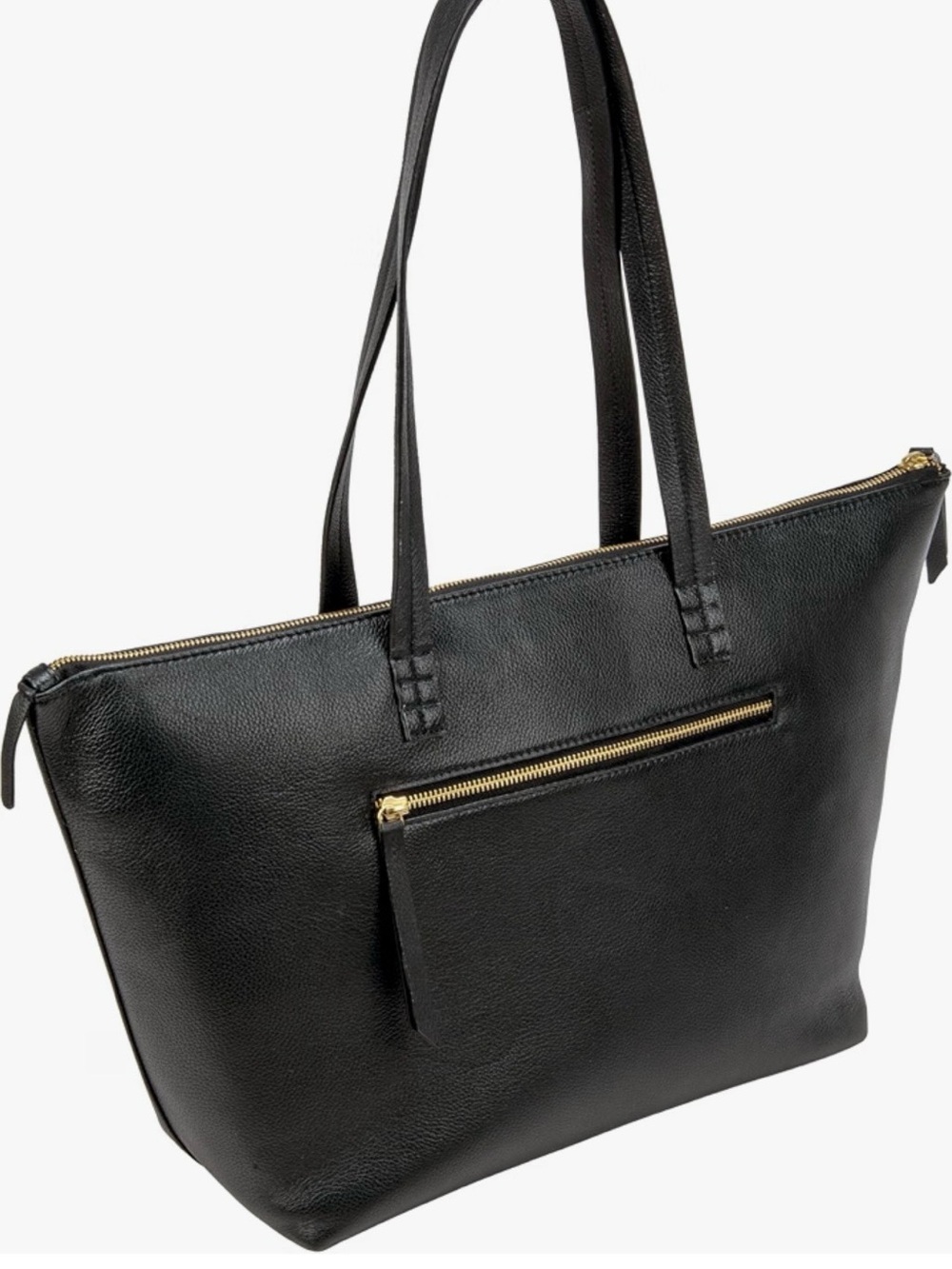 Buffalo David Bitton Black Leather Tote Bag